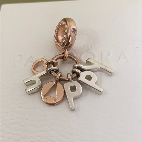New Pandora Happy Dangle Charm, 100% Authentic. - Picture 3 of 8